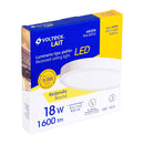 Luminario de Sobreponer LED Redondo Volteck 18 Watts Luz Calida