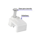 Grapa para Cable Plano Blanca de  5 mm Volteck Bolsa con 20 Piezas