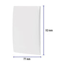 Placa Ciega Blanco Oslo Volteck