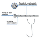Conector Flexible Tipo T para Lavabo o Fregadero Foset