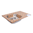 Tarja de Empotrar  80 x 50 cm A Inox 304 Foset Tina Izquierda