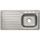 Tarja de Empotrar 100 x 51 cm A Inox 304 Foset Tina Derecha