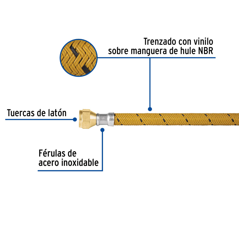 Conector Flexible para Gas Vinilo Foset 300 cms