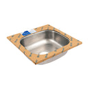 Tarja de Empotrar  48 x 48 cm A Inox 201 Foset Basic