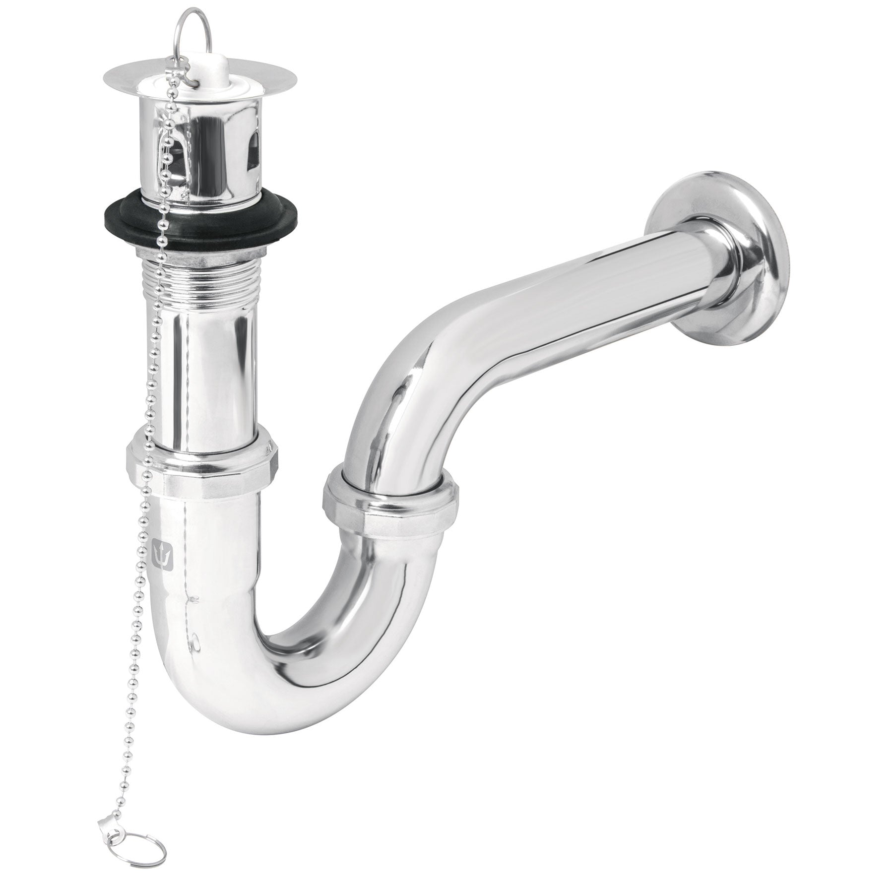 Cespol para Lavabo de Laton con Contra de Tapon y Cadena Foset