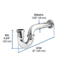 Cespol para Fregadero de Laton sin Contracanasta Foset