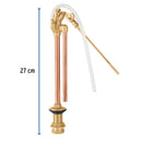 Valvula de Llenado Tanque Bajo de Laton Foset