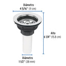 Contracanasta para Fregadero con Tubo de Plastico Foset