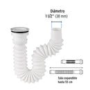 Cespol Flexible Tipo "P" para Fregadero de Polipropileno Foset