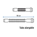 Cespol Flexible Tipo "P" para Lavabo o Fregadero Extra Largo Cromo Foset