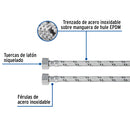 Conector Flexible para Lavabo o Fregadero 100 cms Foset