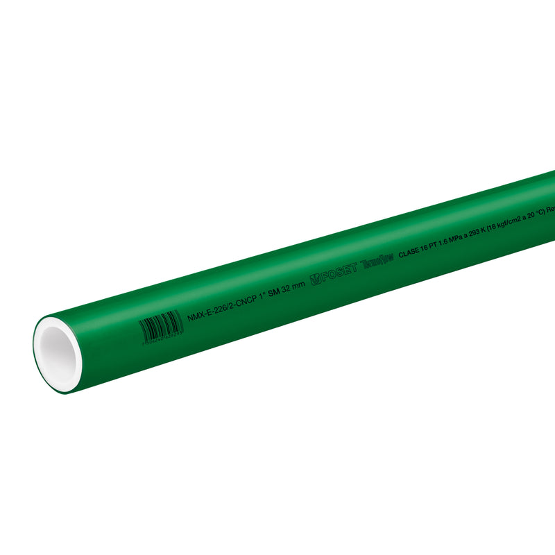 Tubo PPR Verde 1" (32 mm) Termoflow