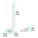 Recogedor de Plastico con Baston de Madera Klintek