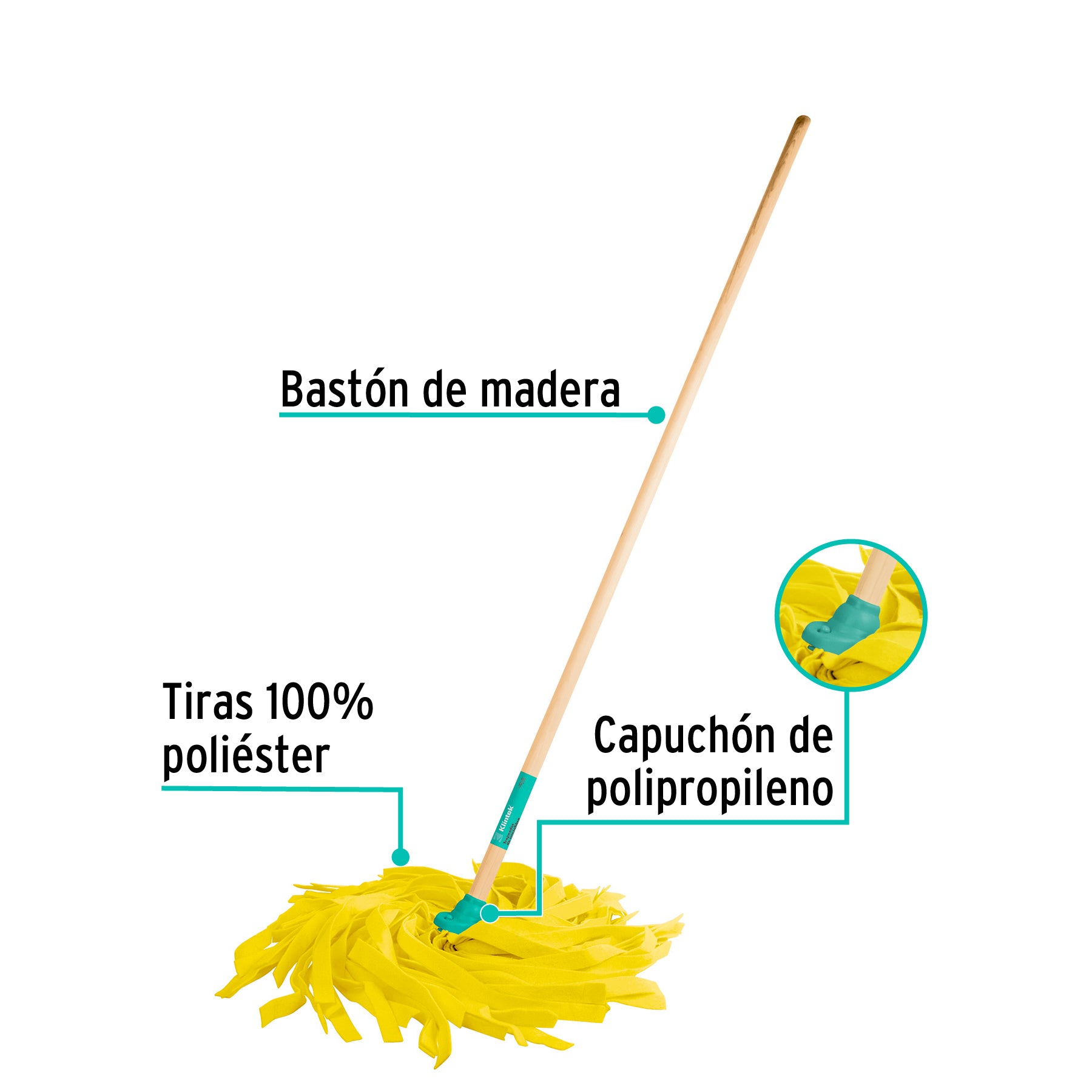 Trapeador de Microfibra Lisa Klintek