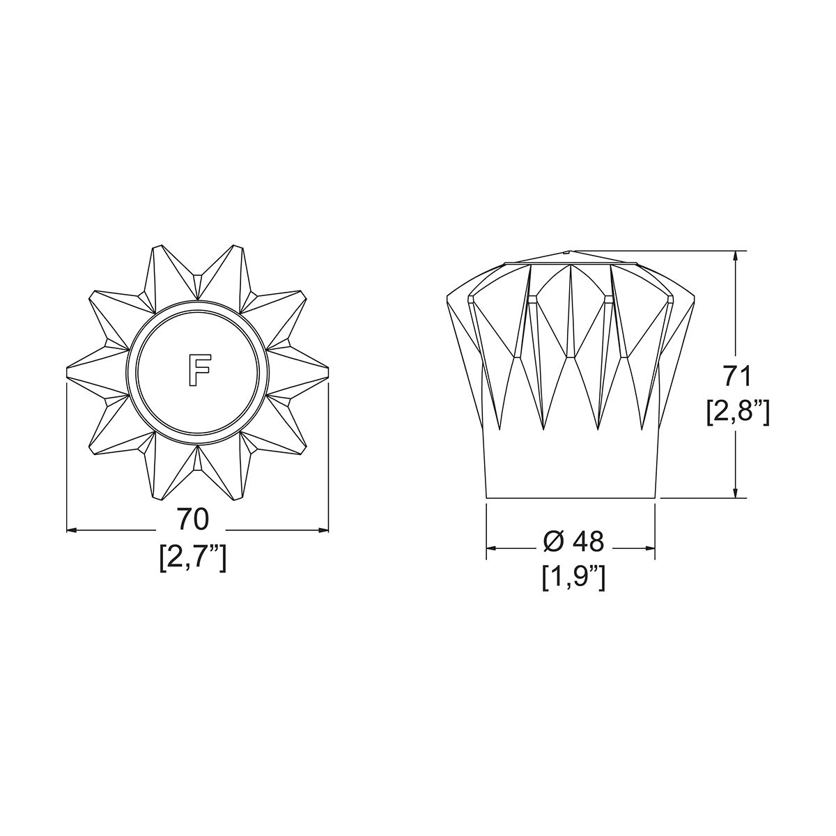 Juego de Manerales Flair Transparentes Helvex