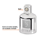 Adaptador para Matraca Cuadro 3/8" a Cuadro 1/4" Truper