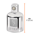 Adaptador para Matraca Cuadro 3/8" a Cuadro 1/4" Truper
