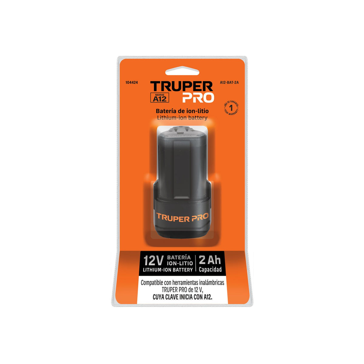 Bateria Ion Litio 12 V 2 Ah TRUPER PRO
