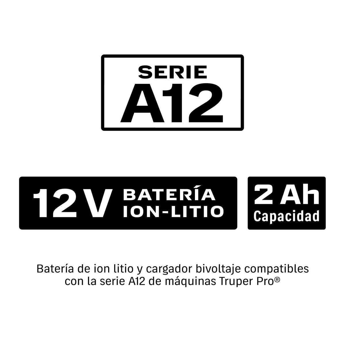 Combo Rotomartillo y Destornillador de Impacto Inalambrico 12 Volts 3/8" TRUPER PRO