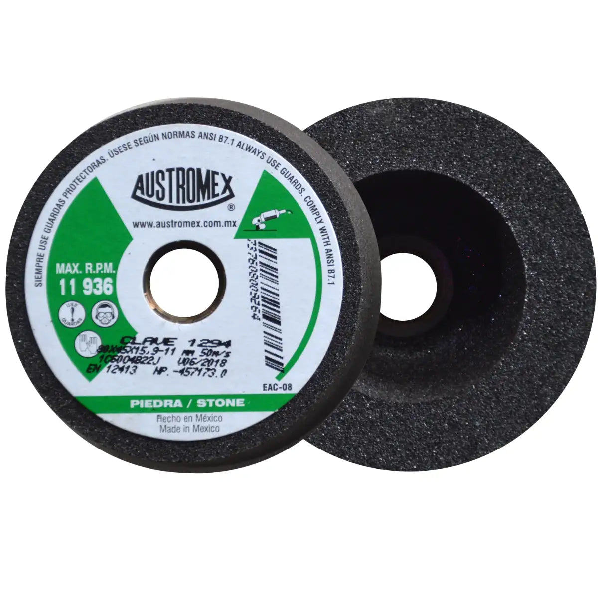Copa Abrasiva 3"5/32 Austromex Eje 5/8-11H Grano 60