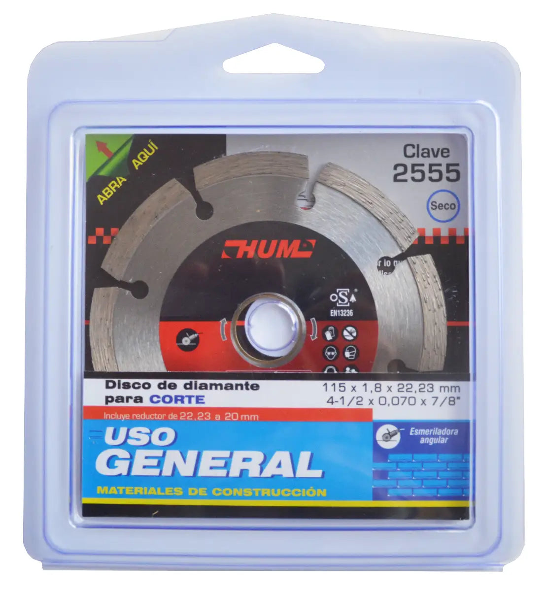 Disco de Diamante  4"1/2 Rin Segmentado HUM Austromex