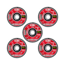 Paquete de 5 Discos Corte de Metal 4"1/2 HUM Austromex
