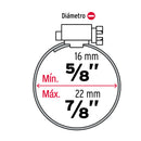 Abrazadera Sin Fin No   8 por Pieza Fiero
