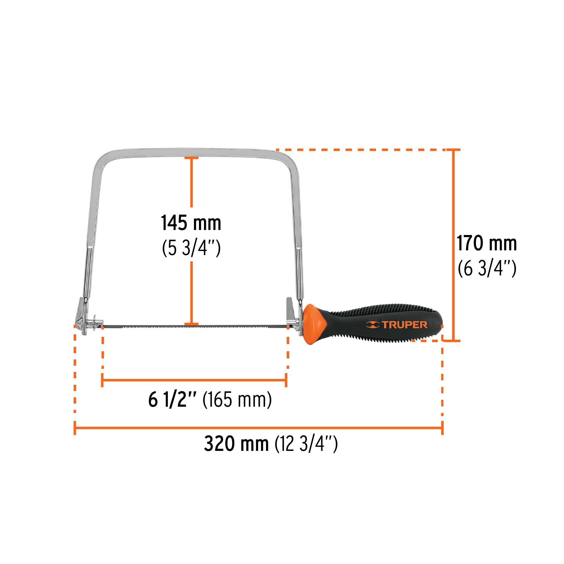 Arco Calador con 5 Seguetas Truper