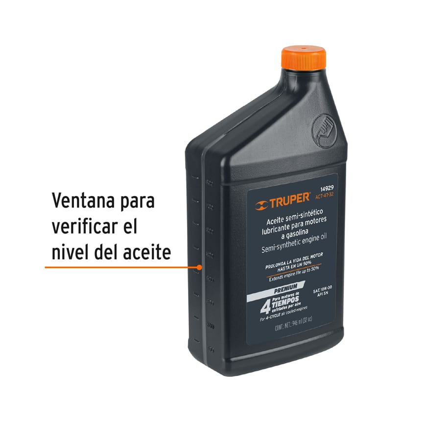 Aceite para Motor de 4 Tiempos 946 ml Semi Sintetico Truper