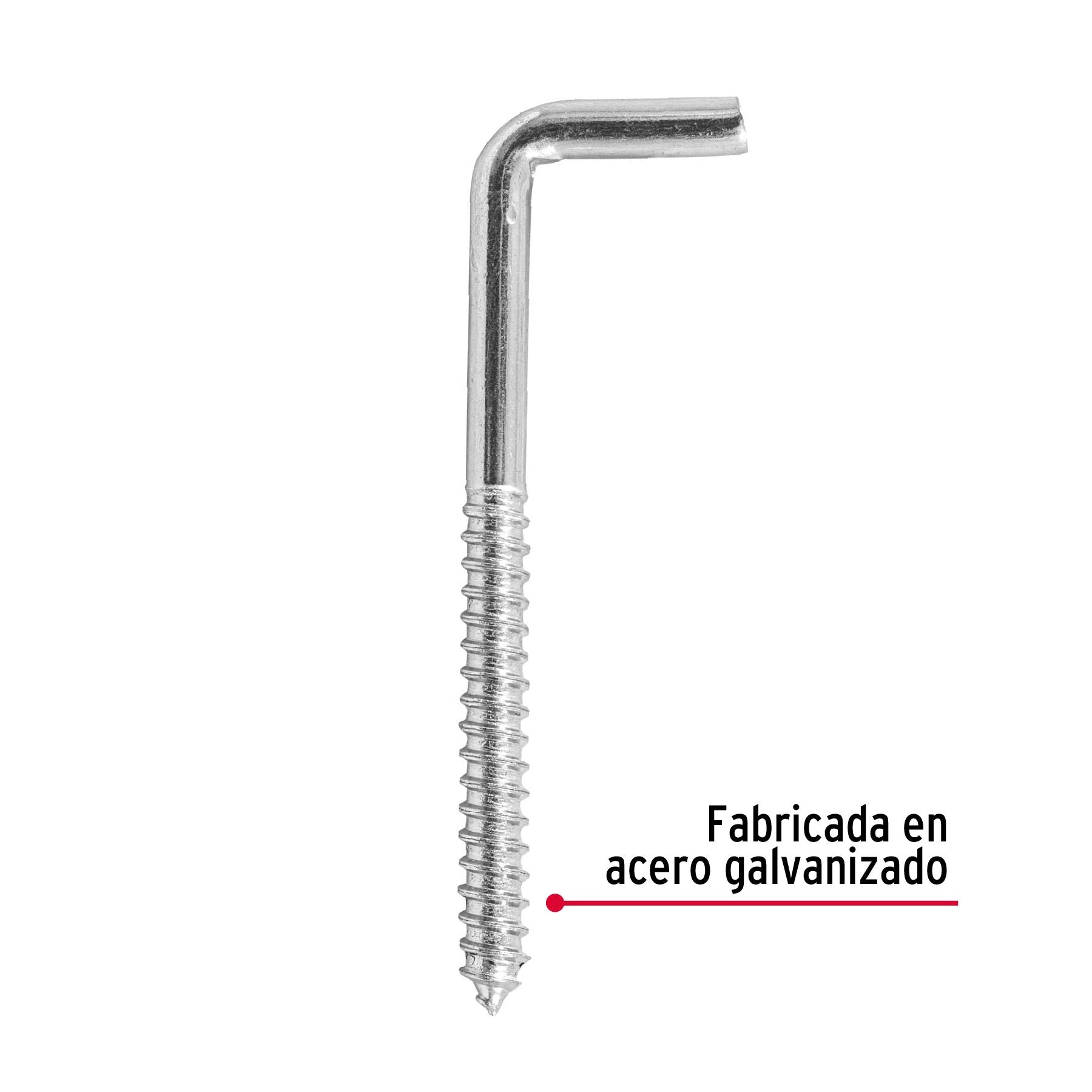 Alcayata Roscada 23 X 110 Fiero Bolsa 72 Piezas