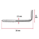 Alcayatas Roscadas 16 X 20 Fiero