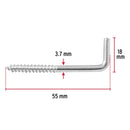 Alcayatas Roscadas 20 X 70 Fiero