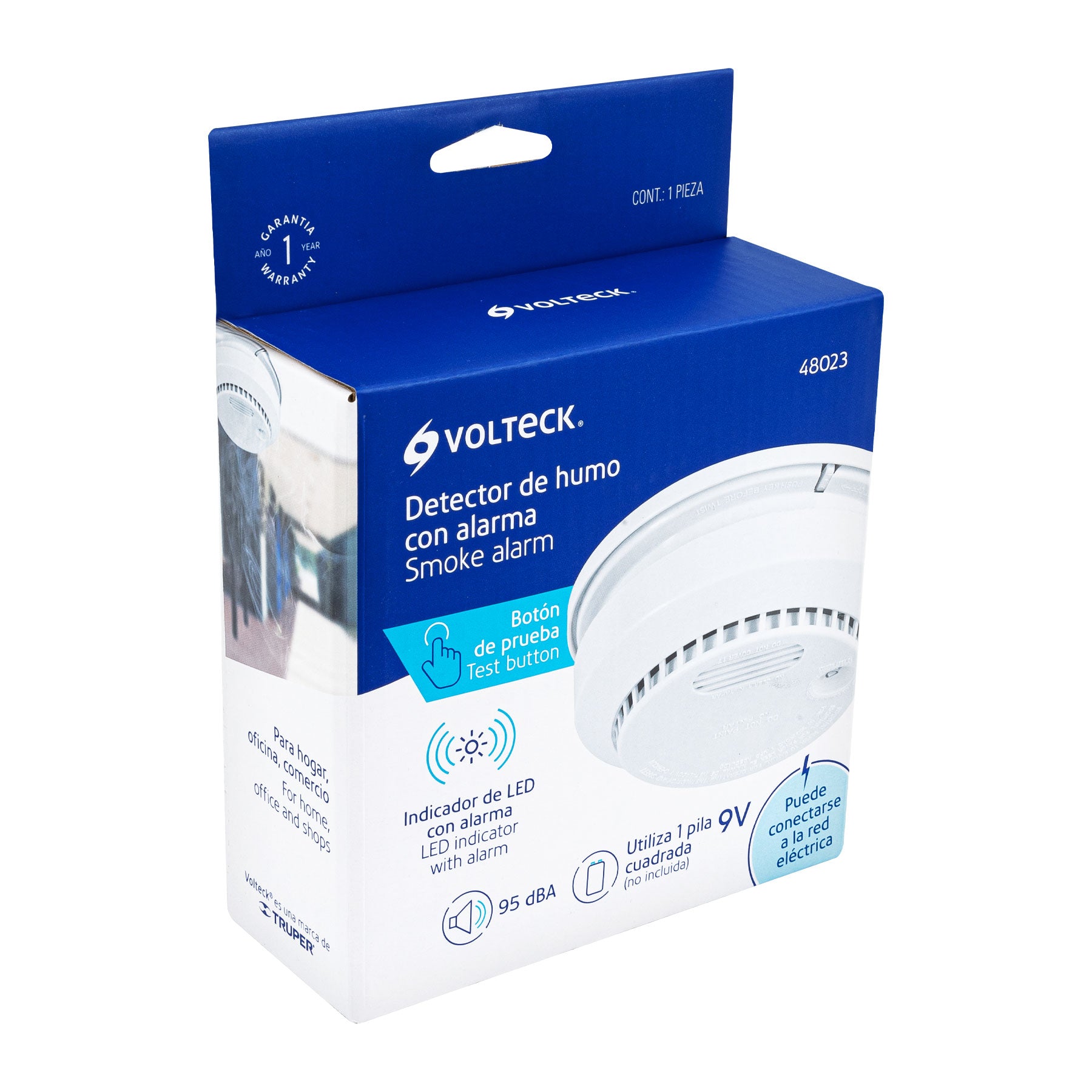 Detector de Humo con Alarma VOLTECK