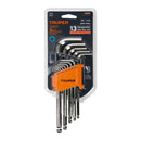 Juego de 13 Llaves Allen Largas Punta de Bola STD Truper