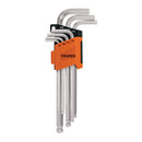 Juego de 7 Llaves Allen Largas Punta de Bola STD Truper