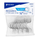 Abrazadera Omega 1/2" (13 mm) Volteck Bolsa con 10 Piezas