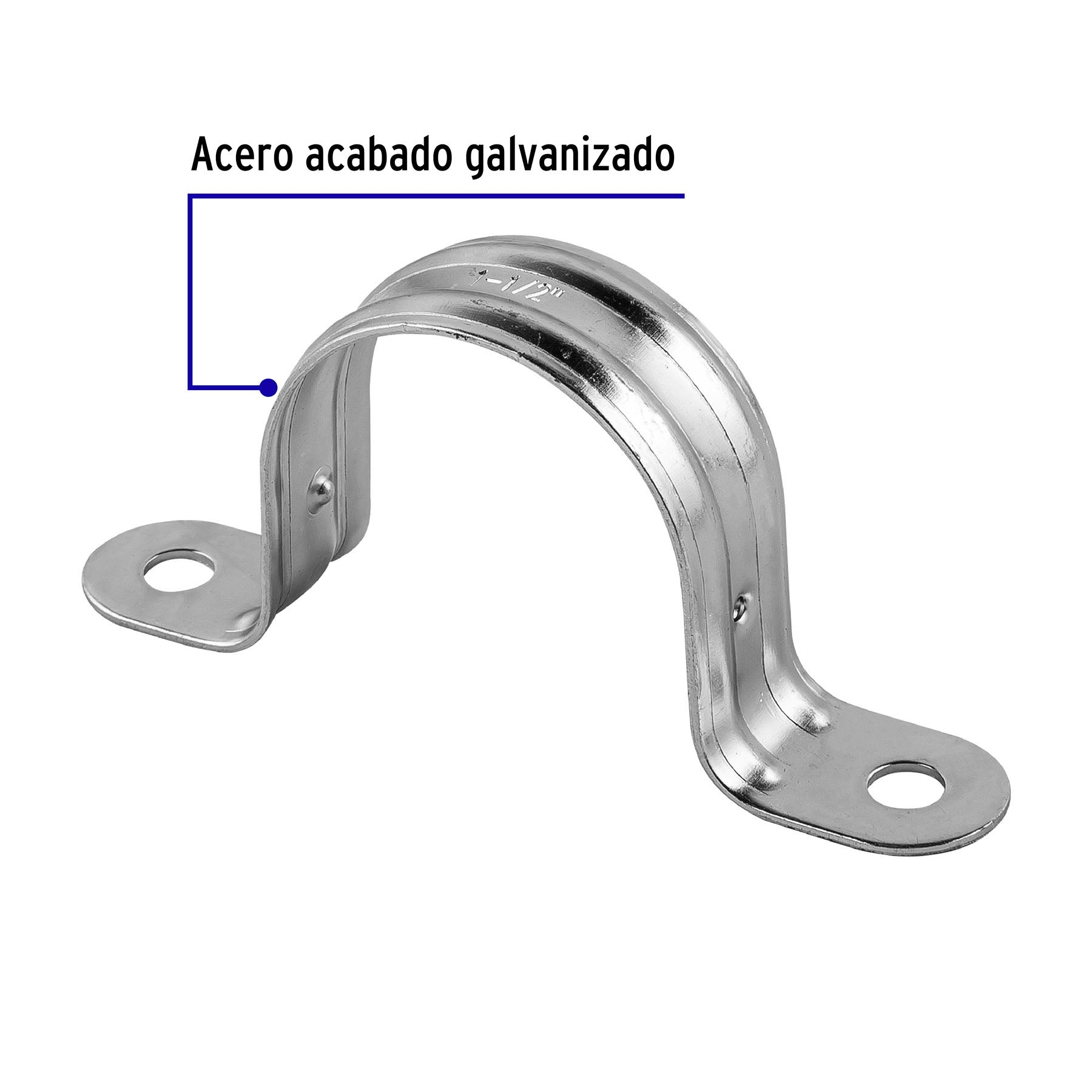 Abrazadera Omega 1"1/2 (38 mm) Volteck por Pieza