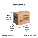 Abrazadera Omega 1" (25 mm) Volteck Bolsa con 10 Piezas