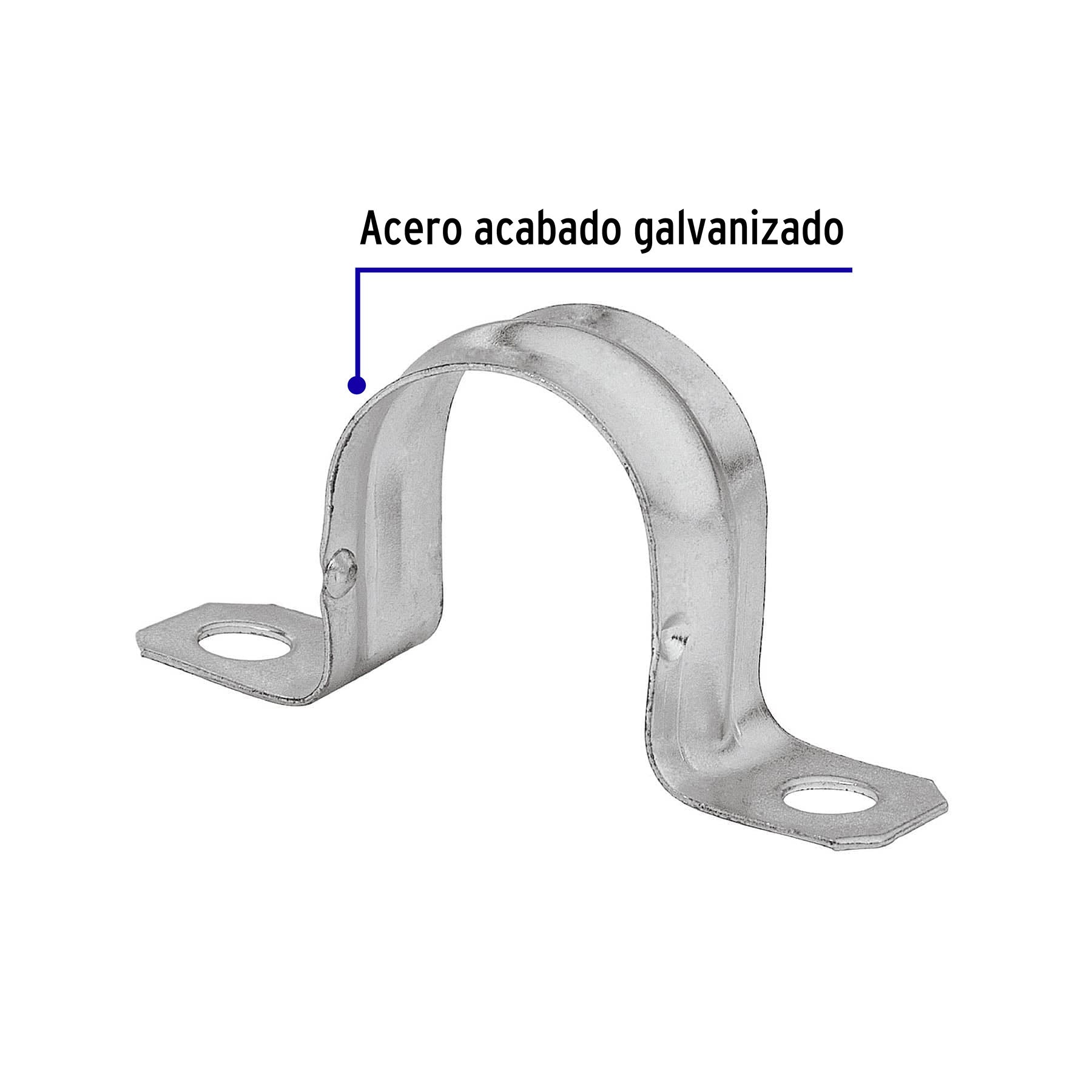 Abrazadera Omega 2" (50 mm) Volteck por Pieza