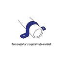 Abrazadera Omega 3/8" (10 mm) Volteck Bolsa con 10 Piezas