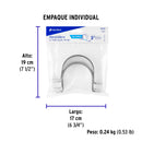 Abrazadera Omega 3" (75 mm) Volteck Bolsa con 5 Piezas