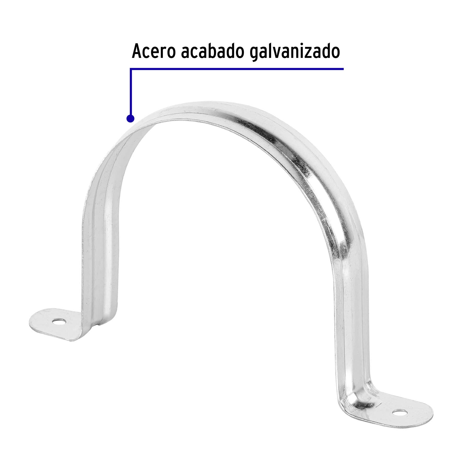 Abrazadera Omega 4" (100 mm) Volteck por Pieza
