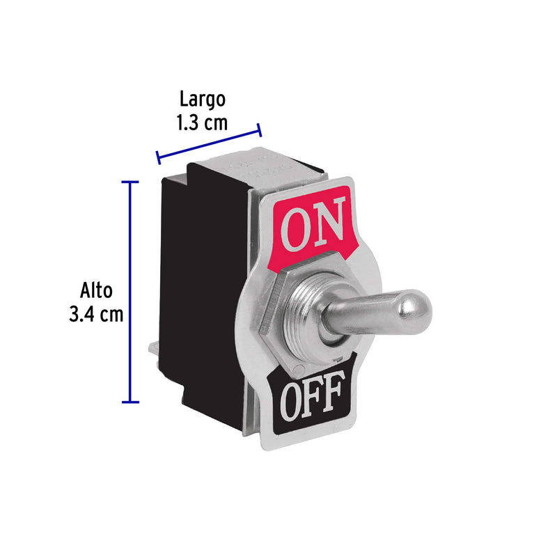 Interruptor de Palanca 2 Tornillos Volteck