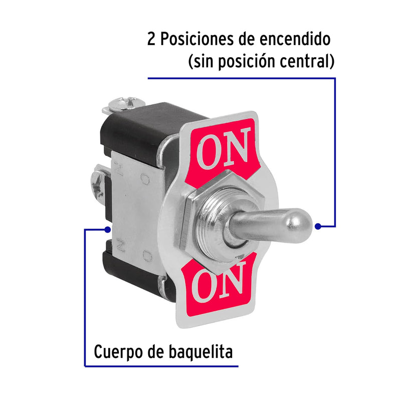 Interruptor de Palanca 3 Tornillos Volteck