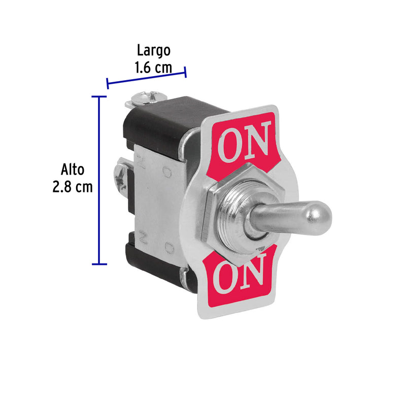 Interruptor de Palanca 3 Tornillos Volteck