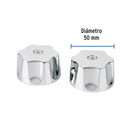 Juego de 2 Manerales Queen Grande Foset Cromo