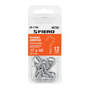 Blister con Armellas Abierta 17 x 40 Fiero 12 Piezas