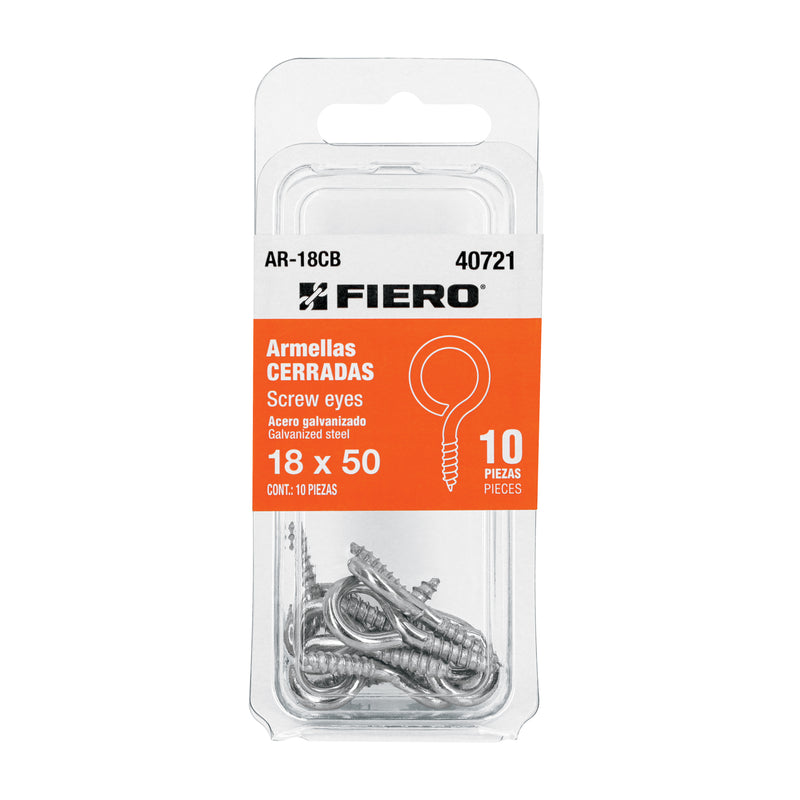 Blister con Armellas Cerradas 18 x 50 Fiero 10 Piezas