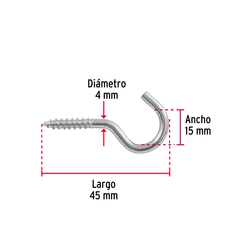 Blister con Armellas Abiertas 20 x 70 Fiero 6 Piezas