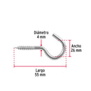 Blister con Armellas Abiertas 21 x 80 Fiero 4 Piezas